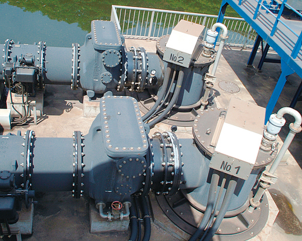 倉敷市　コラム型　水中ポンプ